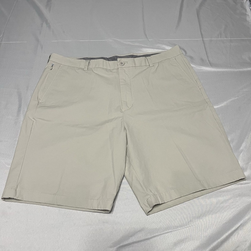 Vineyard Vines OTG On-The-Go Shorts Mens 38 Beige Performance Stretch 9" Inseam